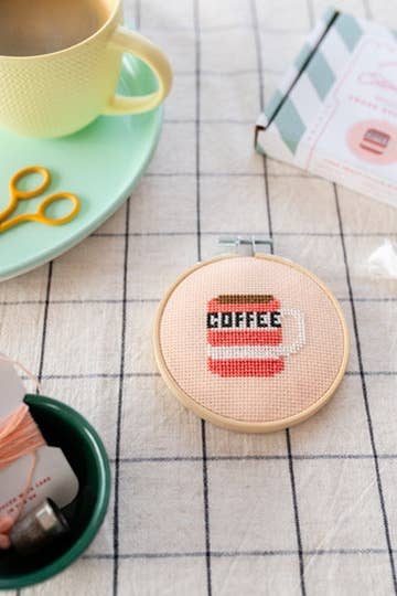 Coffee Cross Stitch Kit