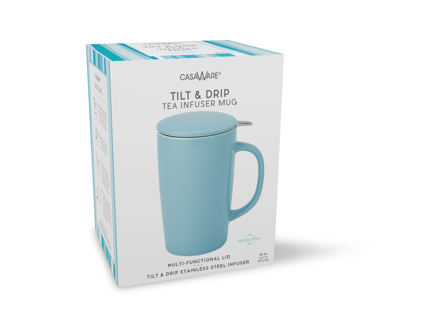 Tea Infuser Mug 16oz Pastel Series