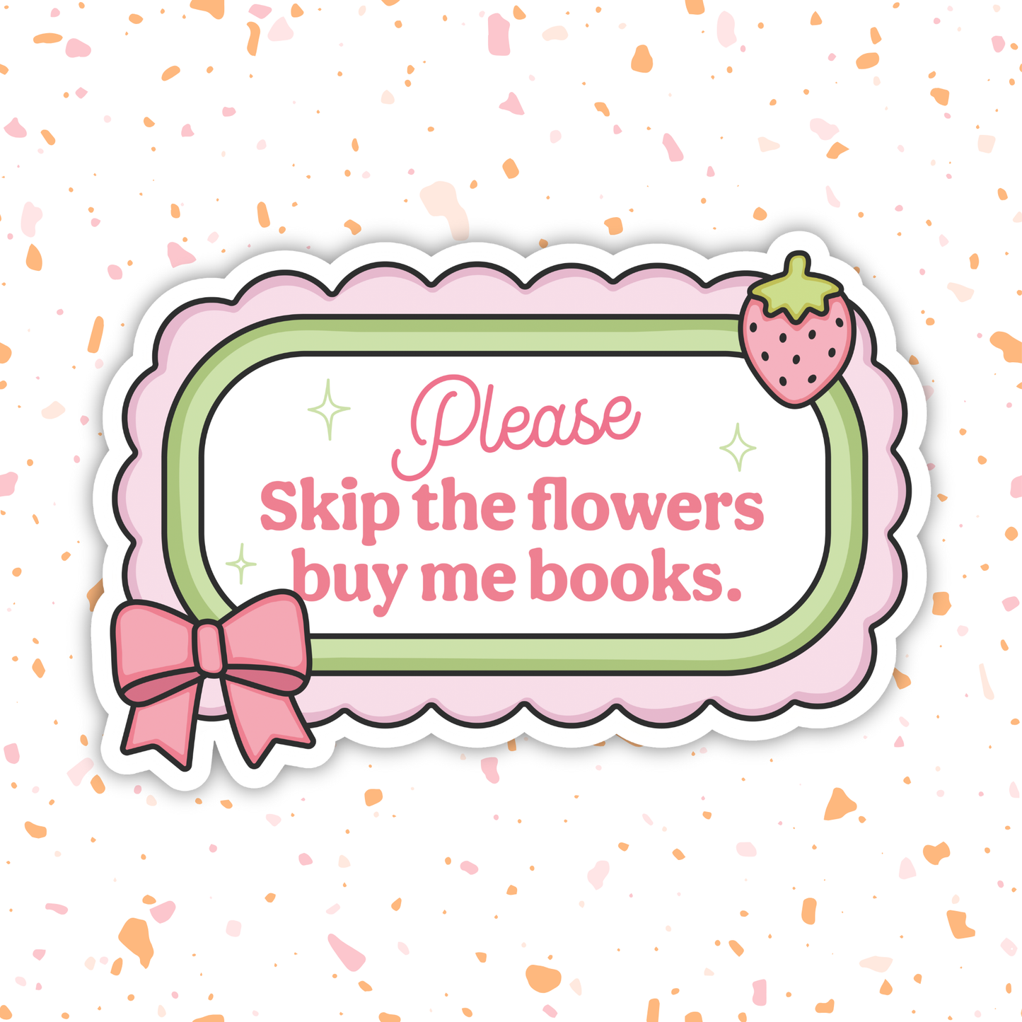 Buy Me Books Vinyl Sticker ‚Äì Book Lover Gift¬†