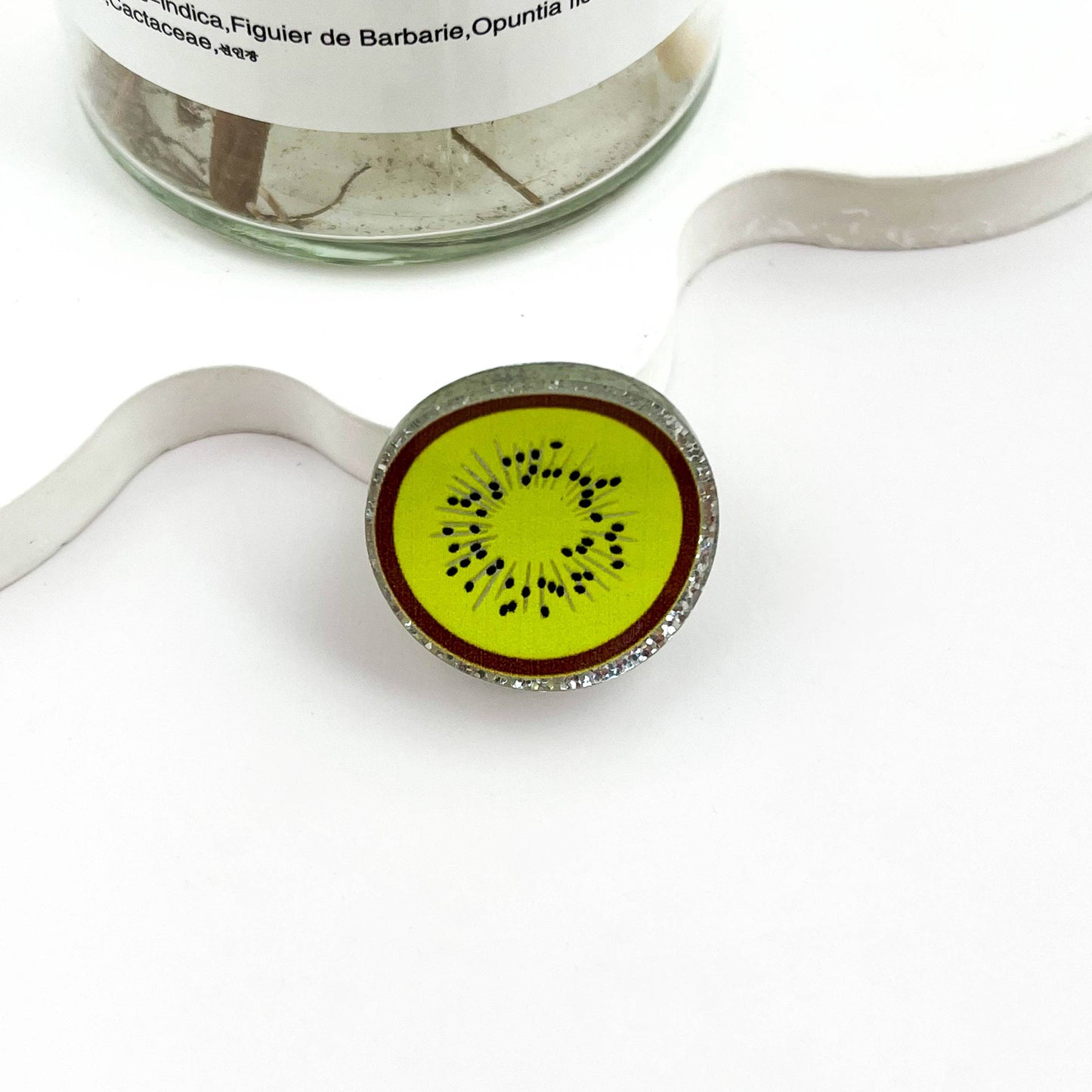 🍓 Mini Sparkly Fruit Hair Claw – Cute Glitter Clip ✨