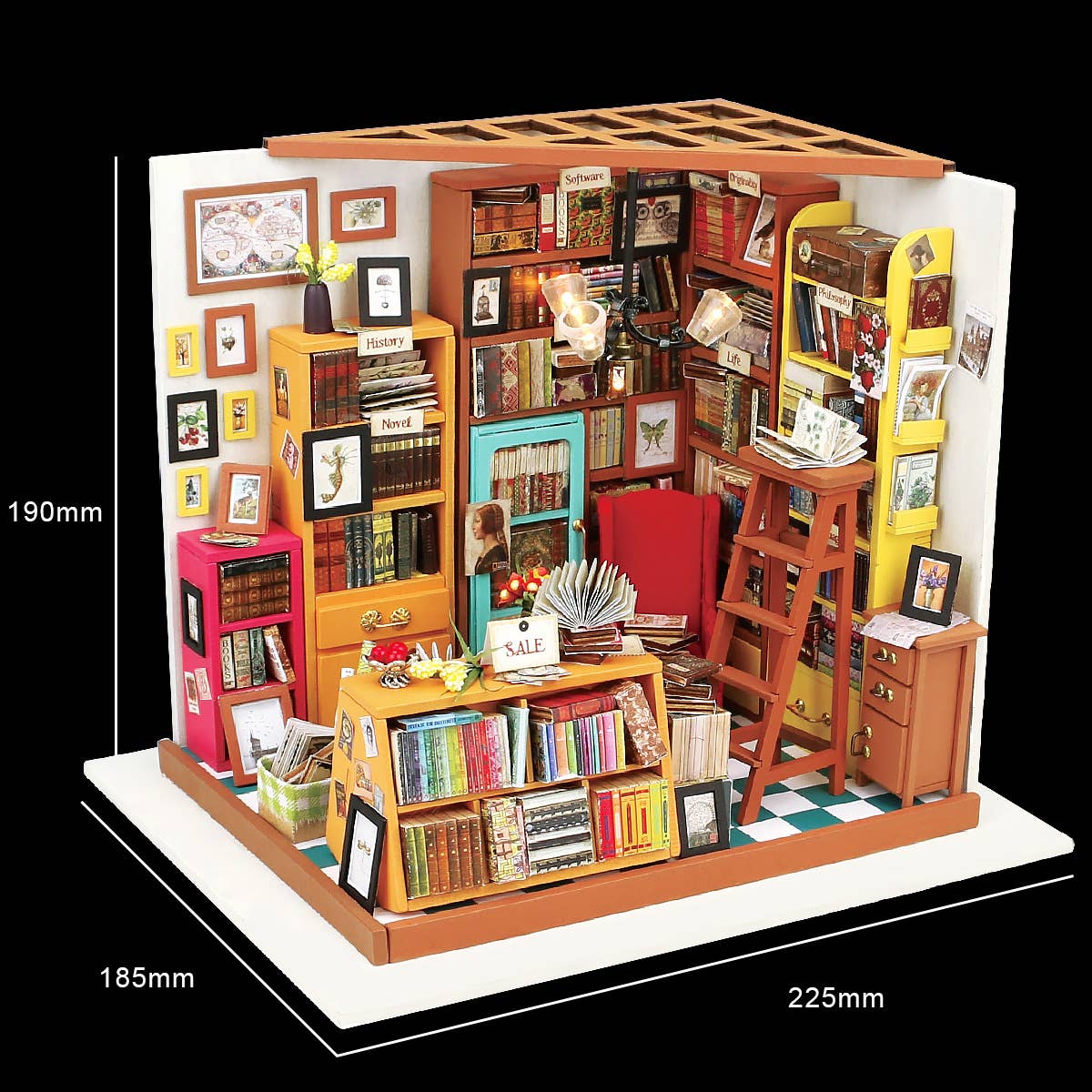 DIY Miniature House Kit: Sam's Study