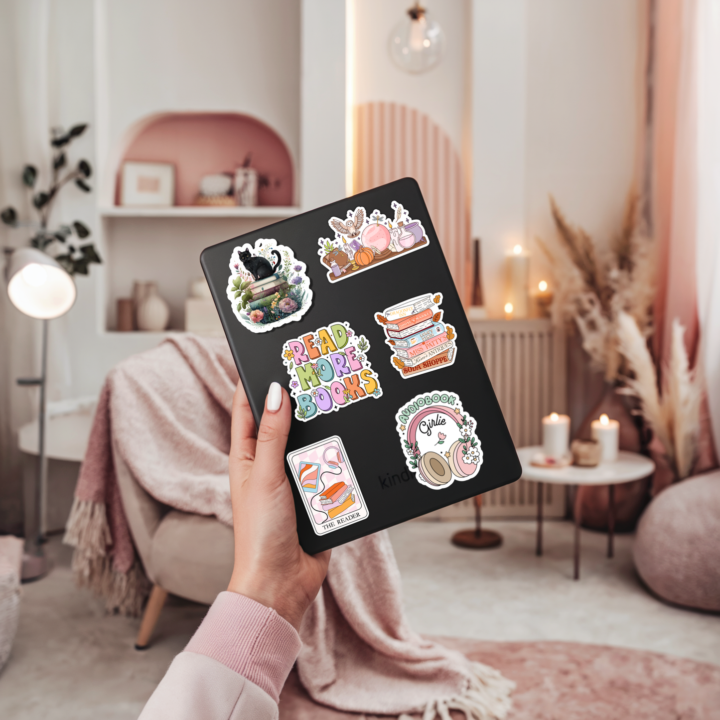 Audio Book Girlie Vinyl Sticker