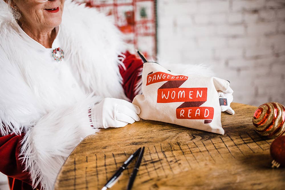 Dangerous Women Read Pencil Pouch with zipper