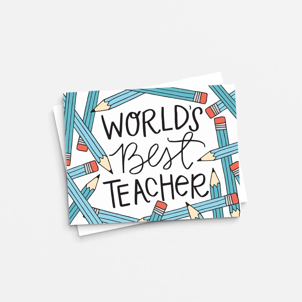 World's Best Teacher, Teacher Appreciation Card