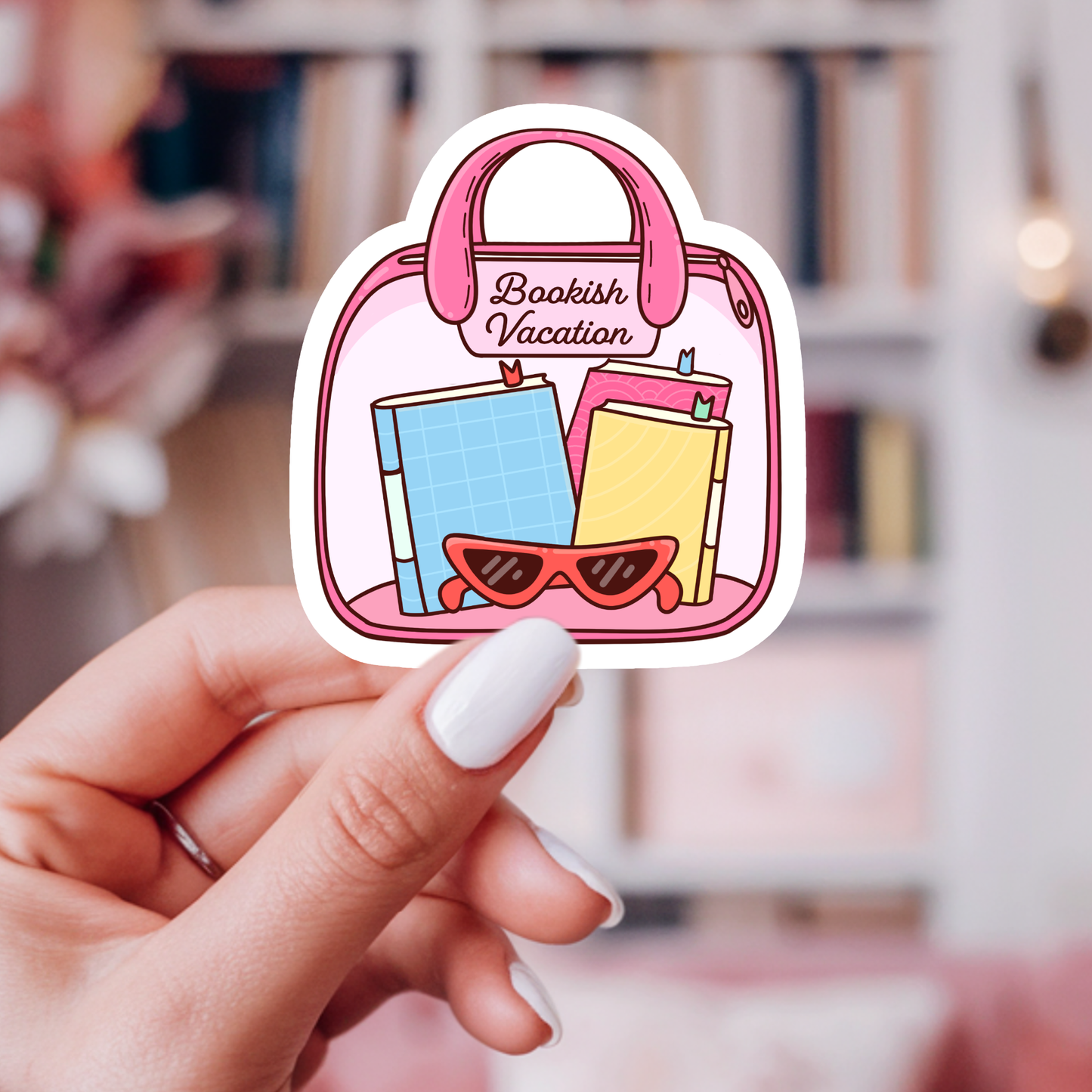 Bookish Summer Vacation Vinyl Sticker ‚Äì Summer Book Lover