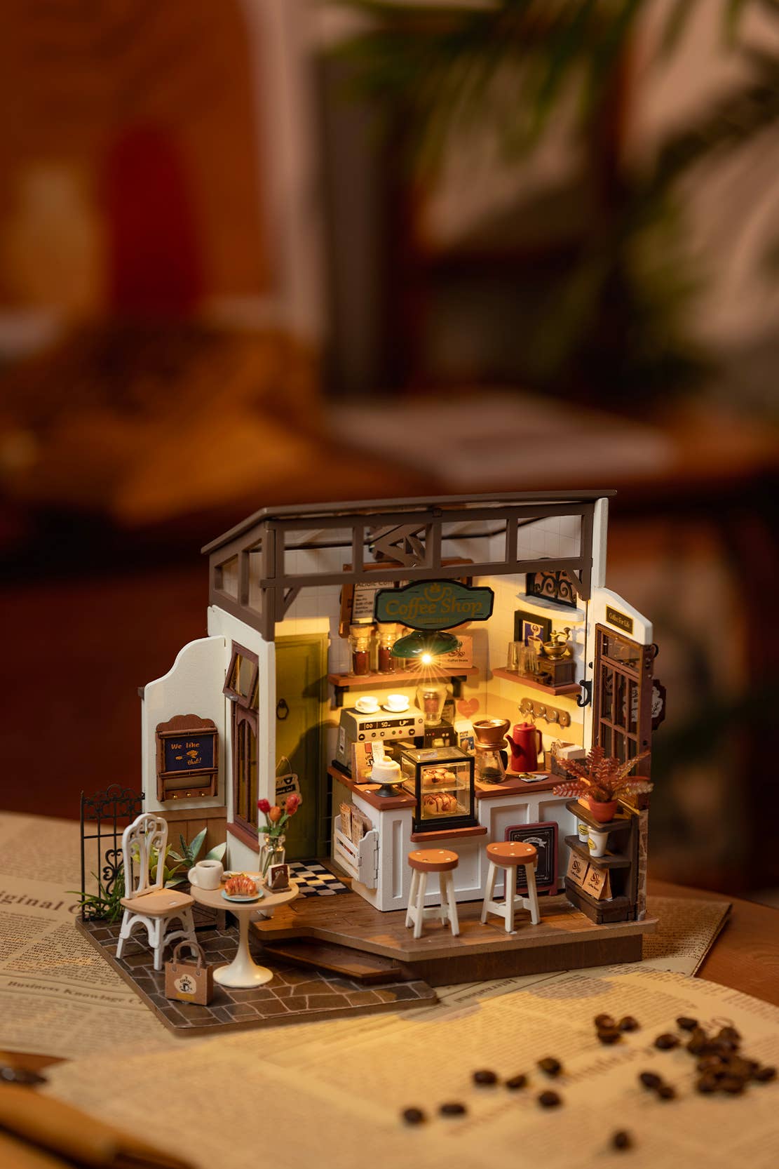 DIY Miniature House Kit: No. 17 Caf√©