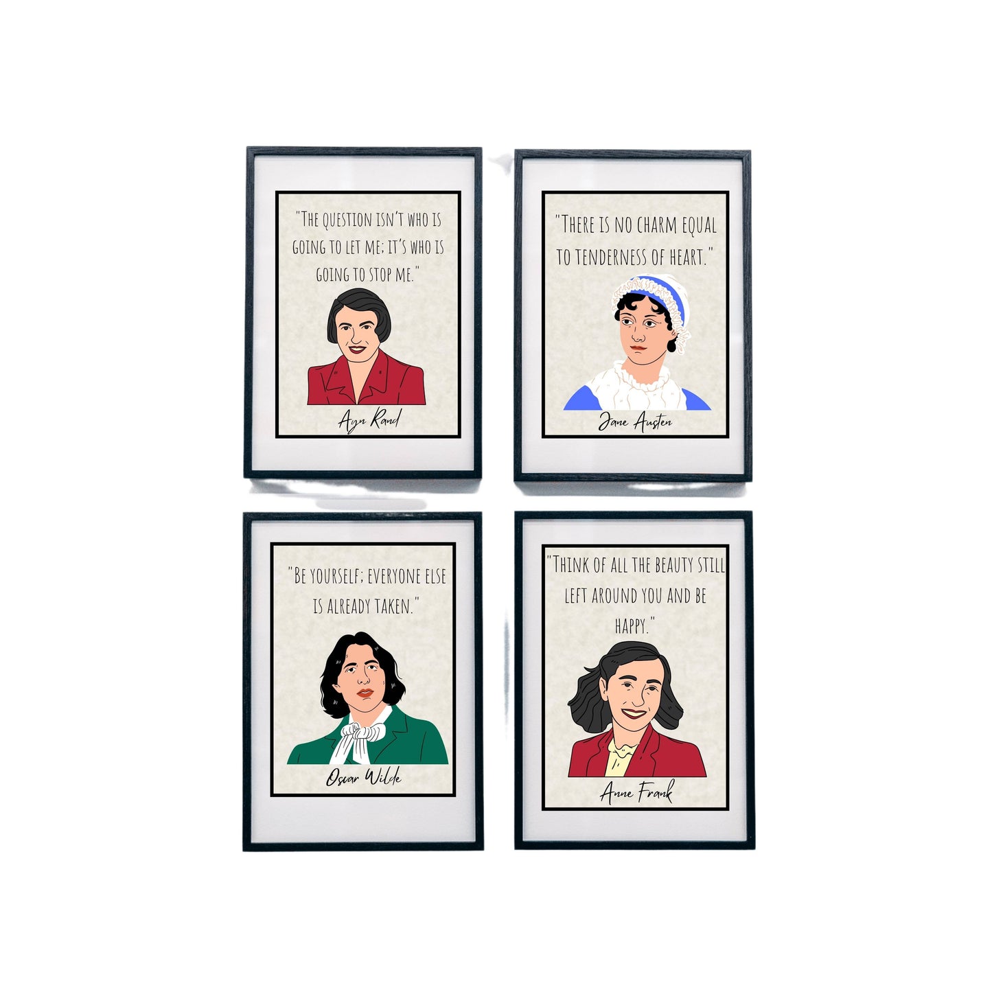 Author Series: Inspirational Quote Prints Vintage Styled