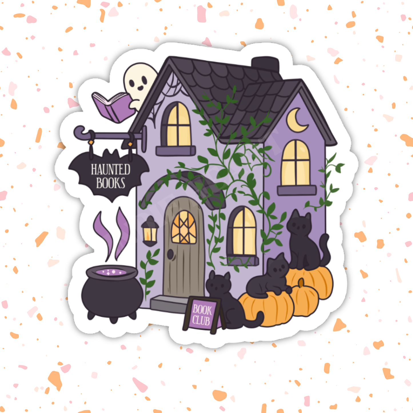 Haunted Book Shop Sticker