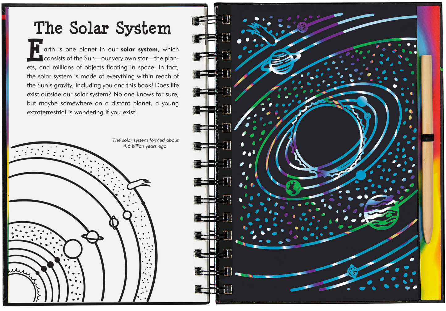 Outer Space Scratch and Sketch