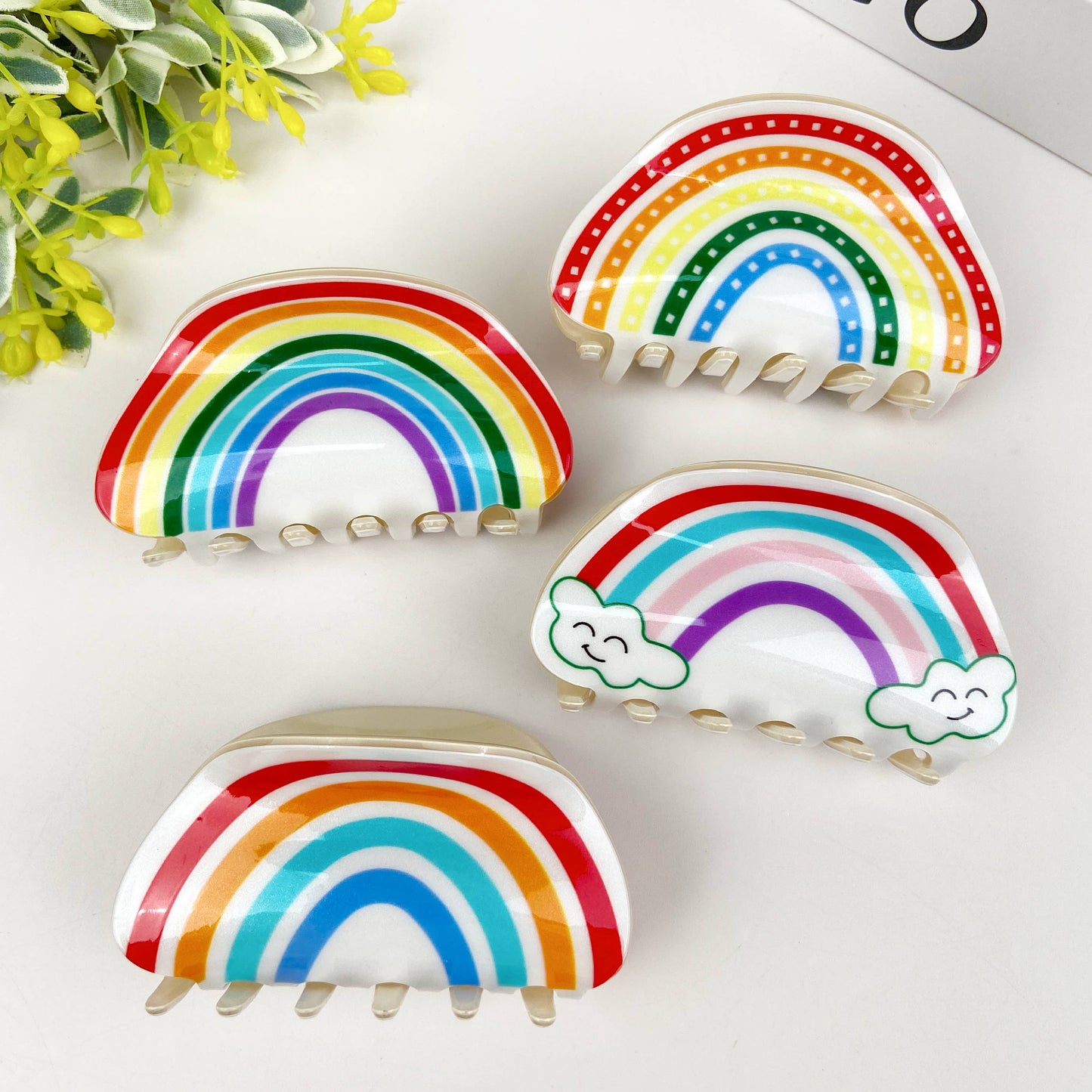 Cute Cartoon Rainbow Hair Clip
