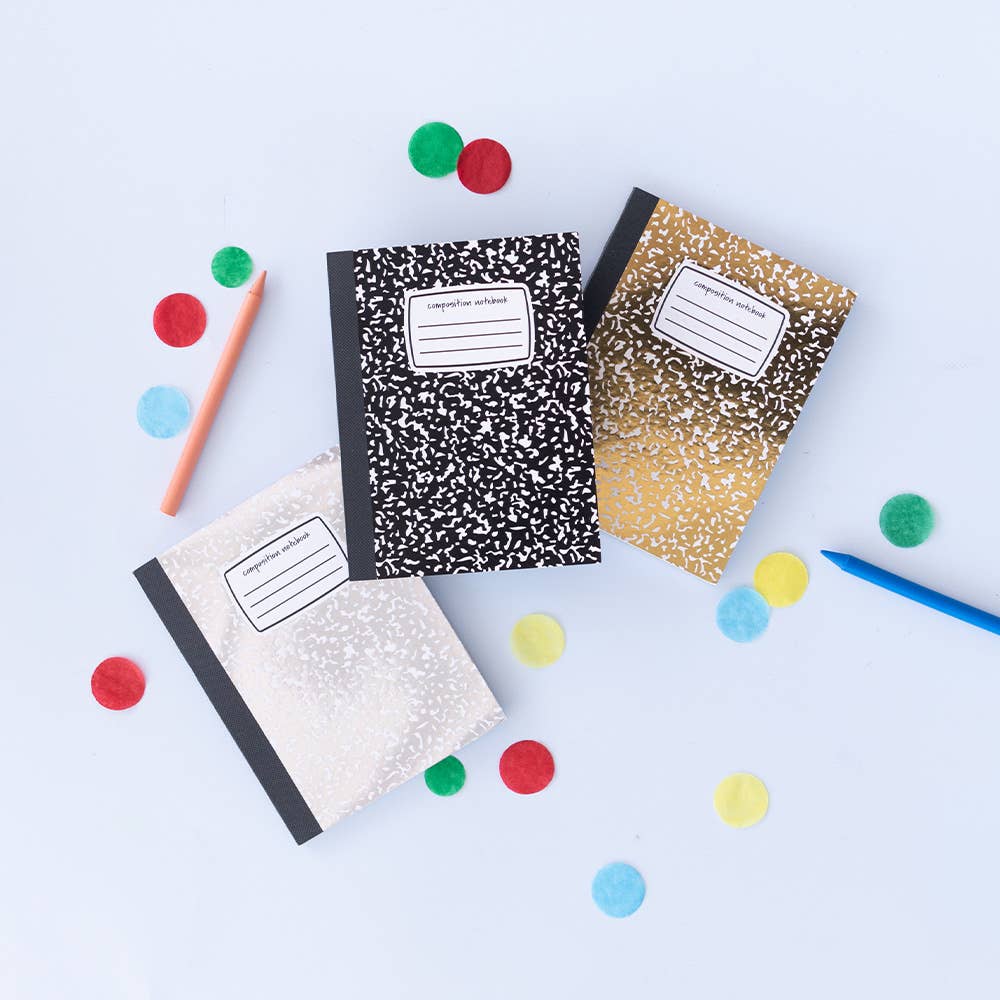 Gold Mini Composition Notebook - 1 pk.
