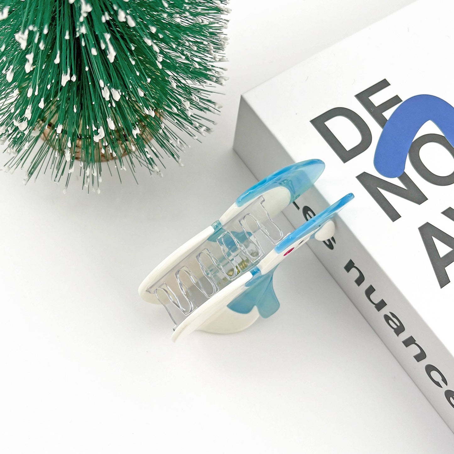 Cartoon Snowman Claw Clip, Christmas Acetate Hair Clip