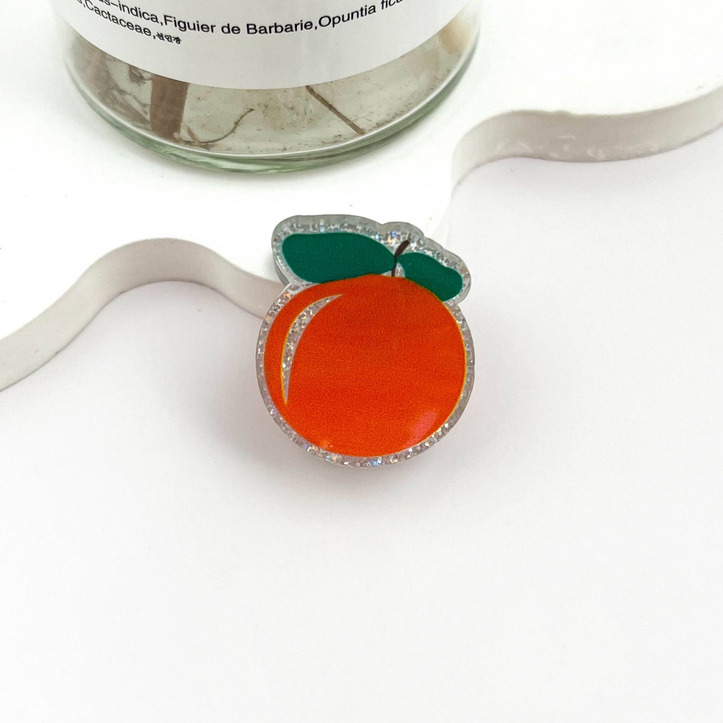 🍓 Mini Sparkly Fruit Hair Claw – Cute Glitter Clip ✨