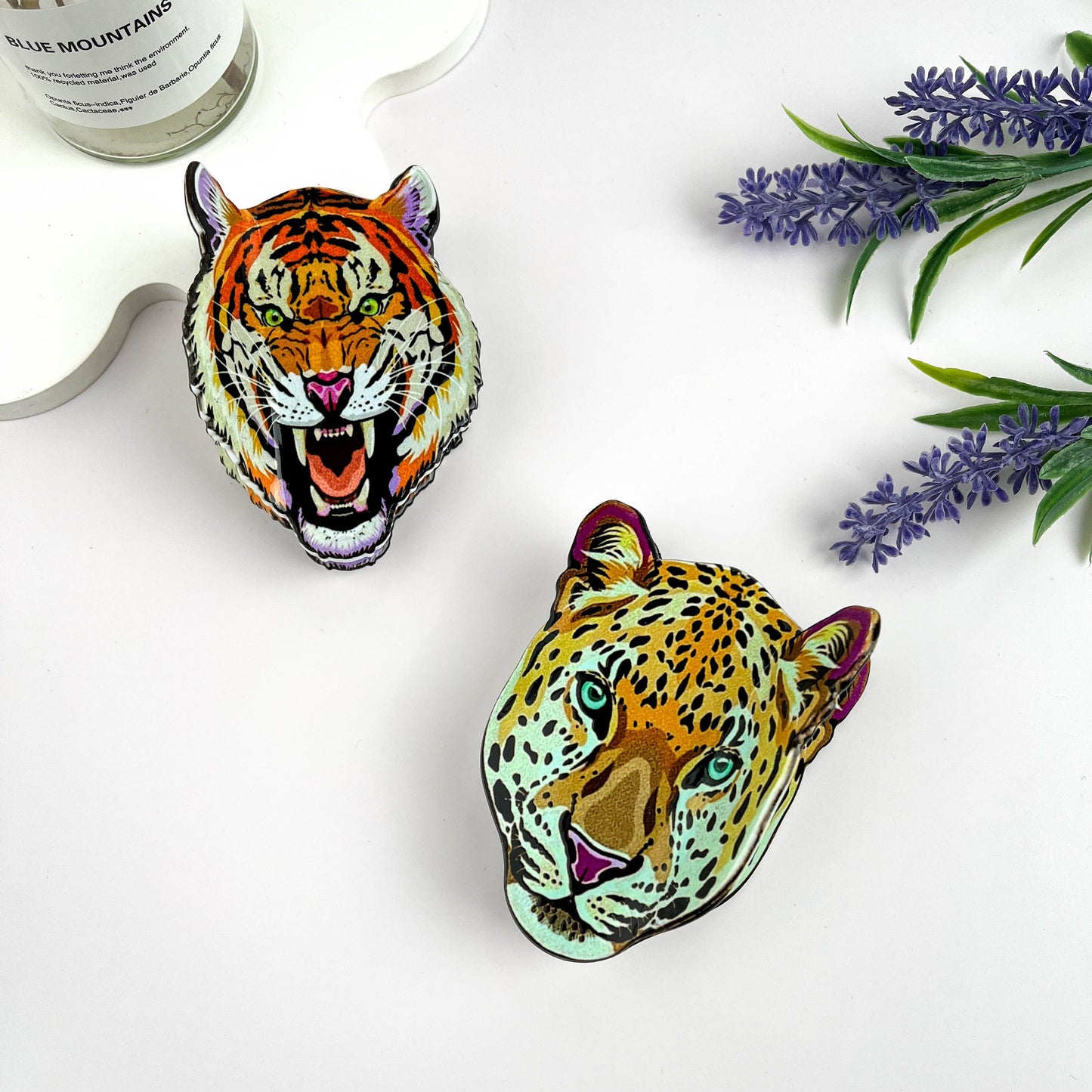 Fierce Tiger Print Hair Claw Clip