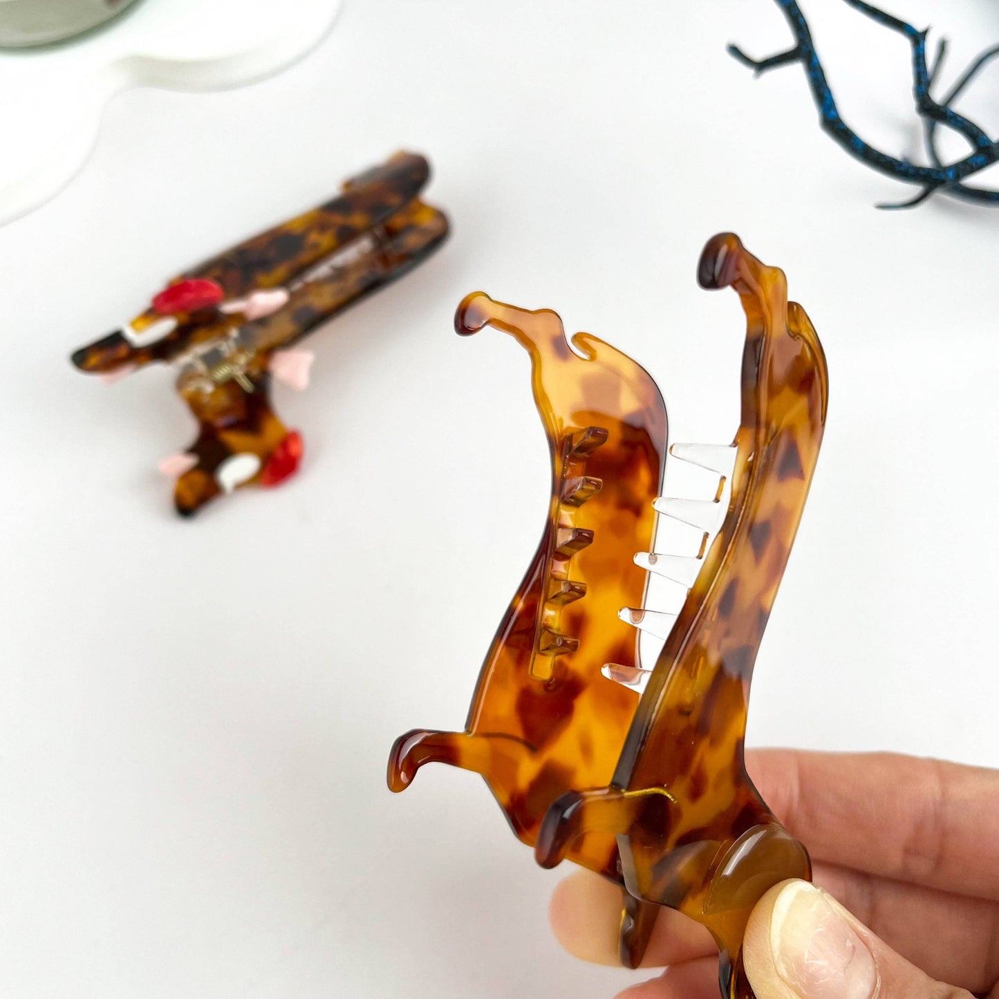 Smart & Playful Dachshund Acetate Hair Claw Clip
