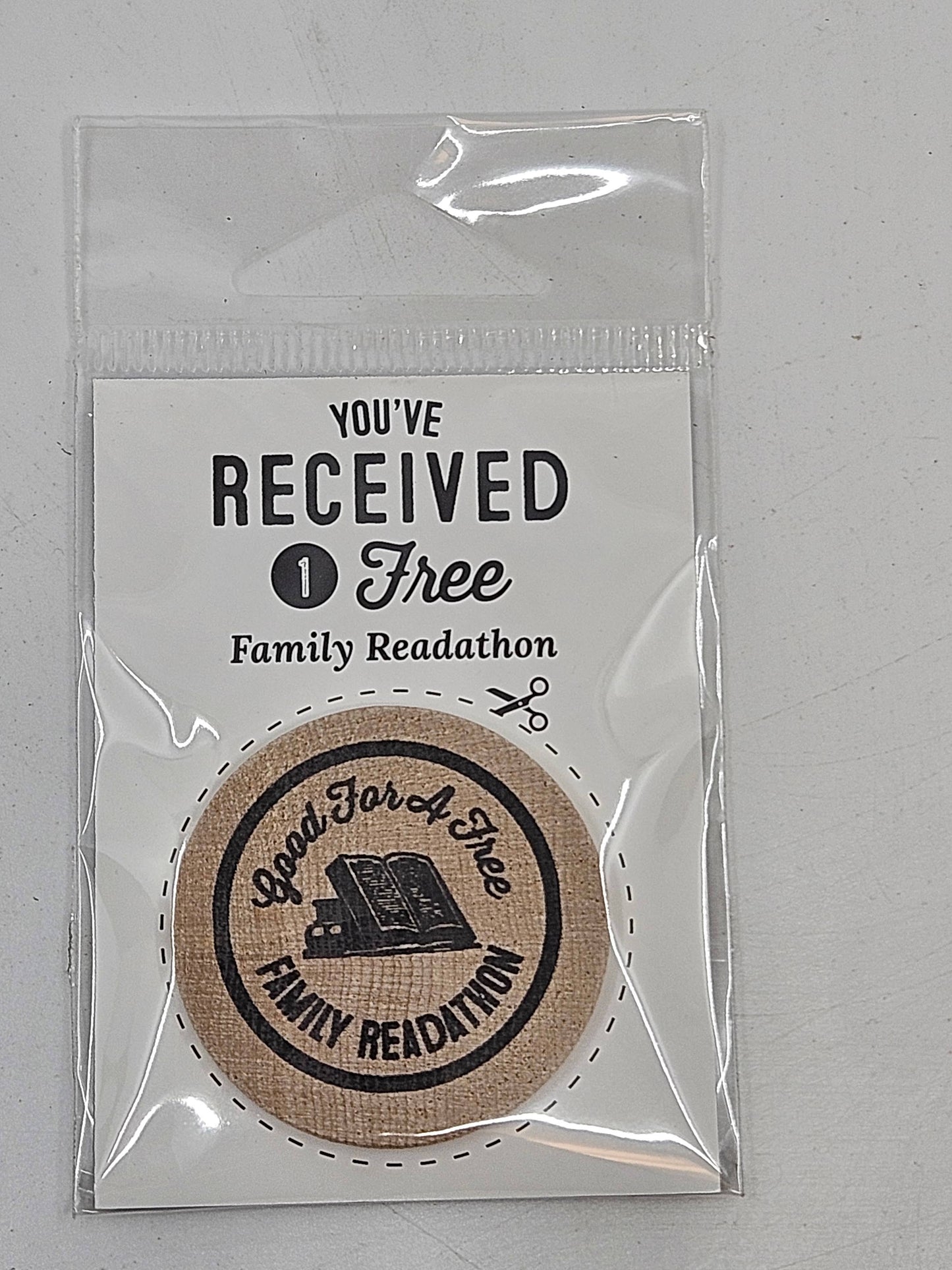 Family Readathon Wooden Nickel