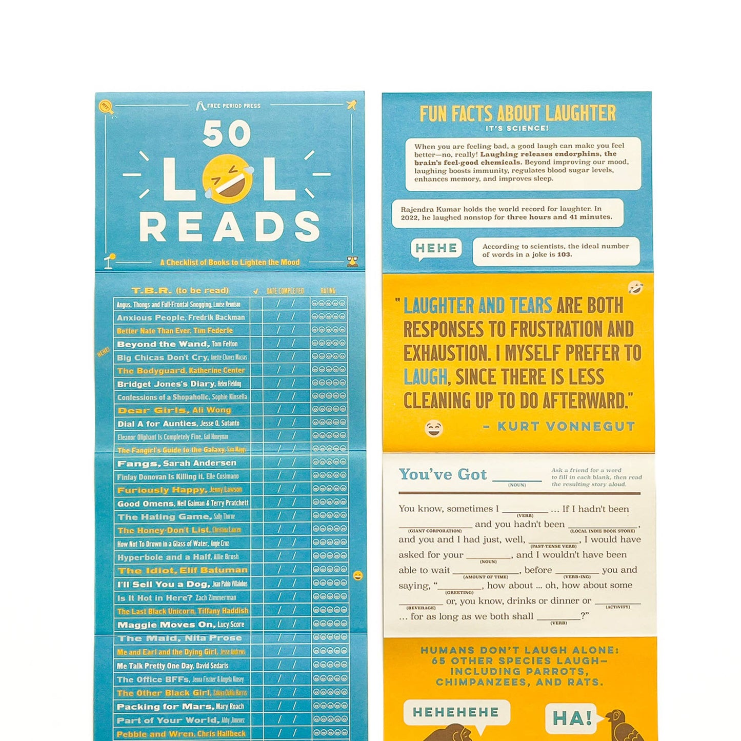 50 LOL Reads: A Checklist of Books to Lighten the Mood