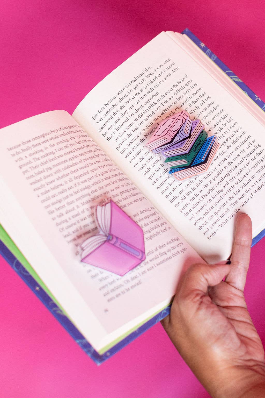 Call Me Bookish Phone Grip – Pink Book Holder for Readers