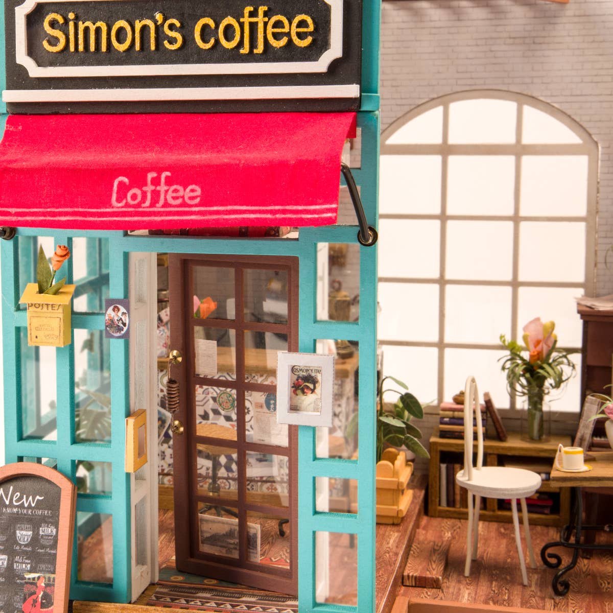 DIY Miniature House Kit: Simon's Coffee