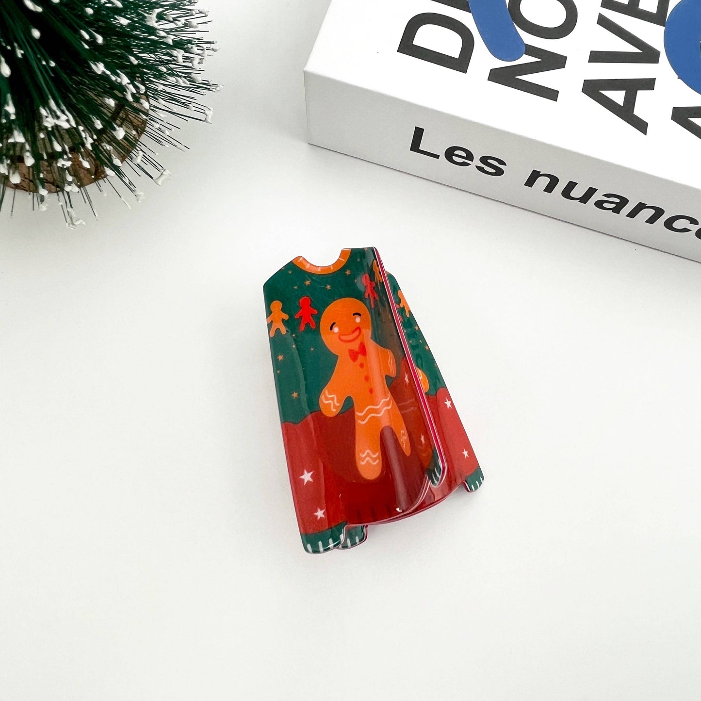 Sweater Style Hair Clip, Christmas Claw Clip