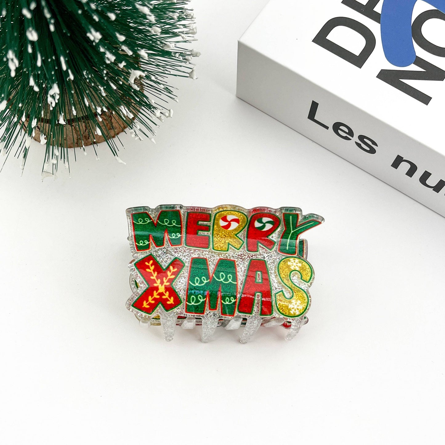 Christmas Series Claw Clip, Winter Hair Clip