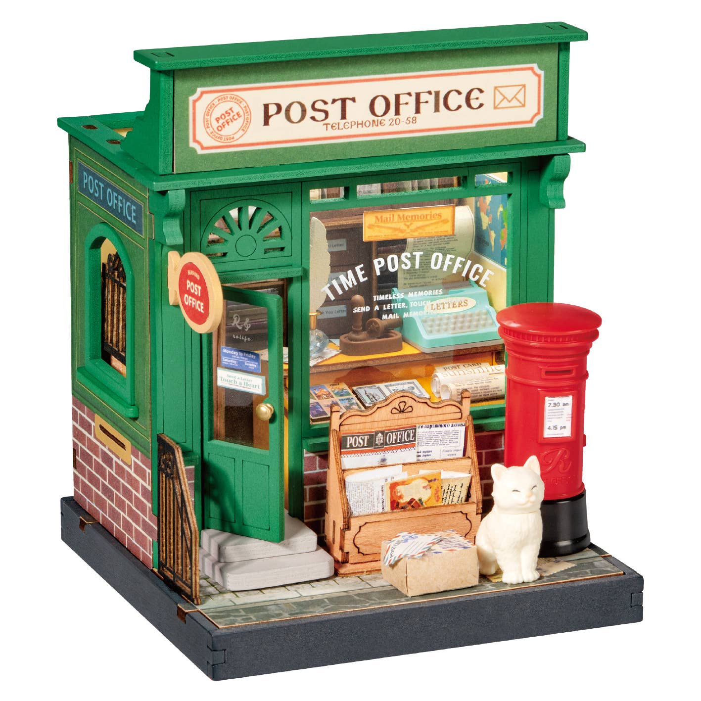 DIY Miniature House Kit: Century Post Office
