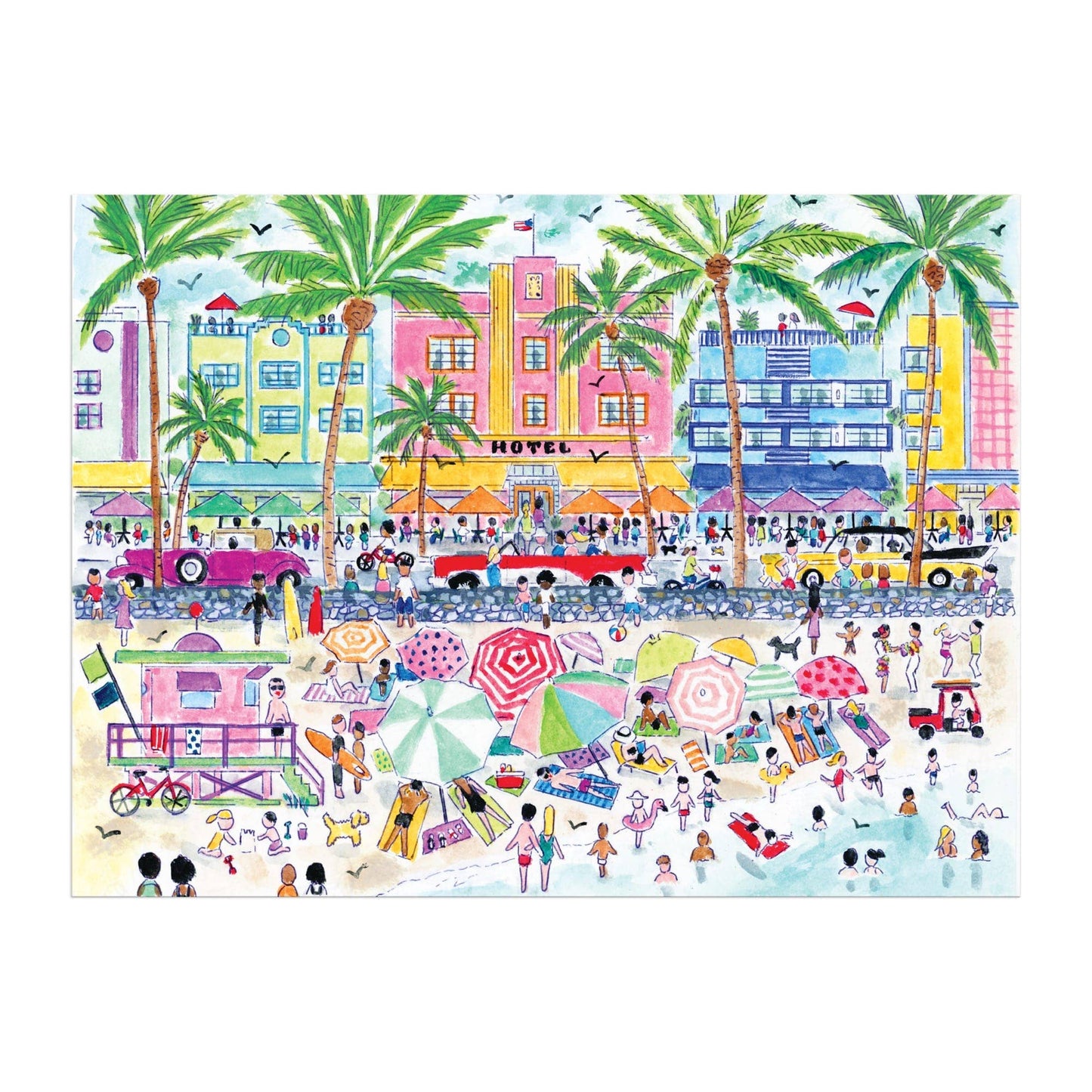 Michael Storrings South Beach Miami 1000 Piece Puzzle