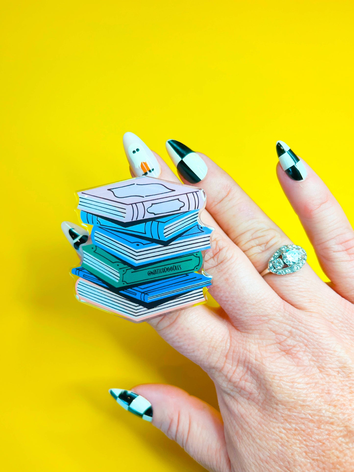 Stacks on Stacks Book Phone Grip – Cute Book Lover