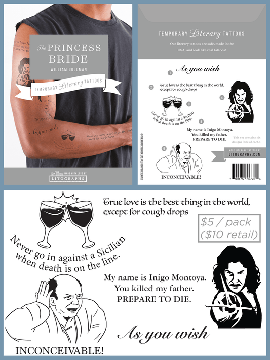 The Princess Bride - Tattoo Pack (6 Designs)