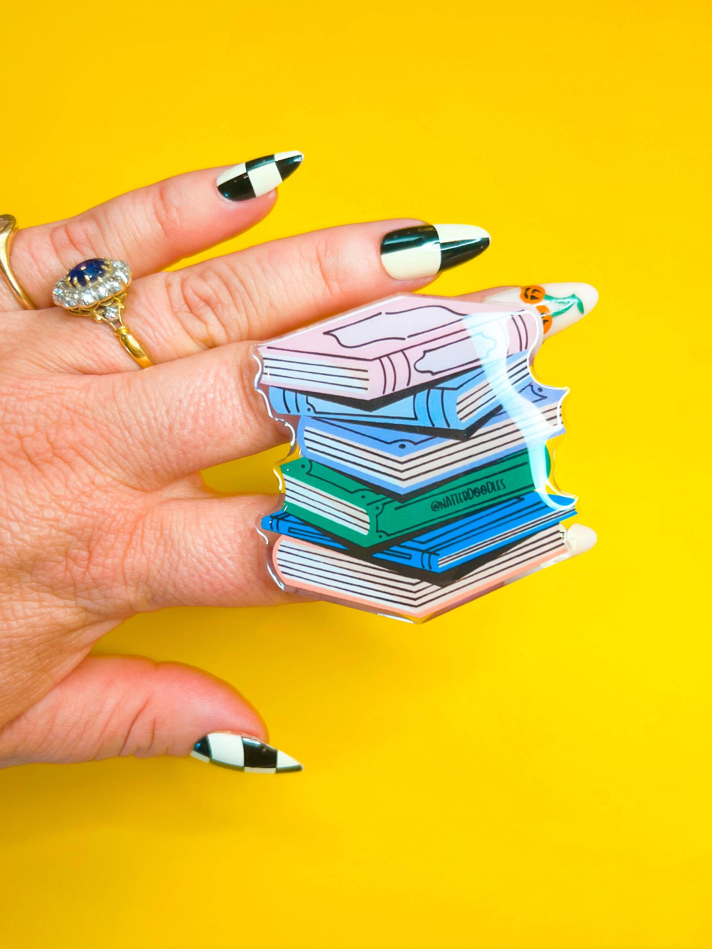 Stacks on Stacks Book Phone Grip – Cute Book Lover