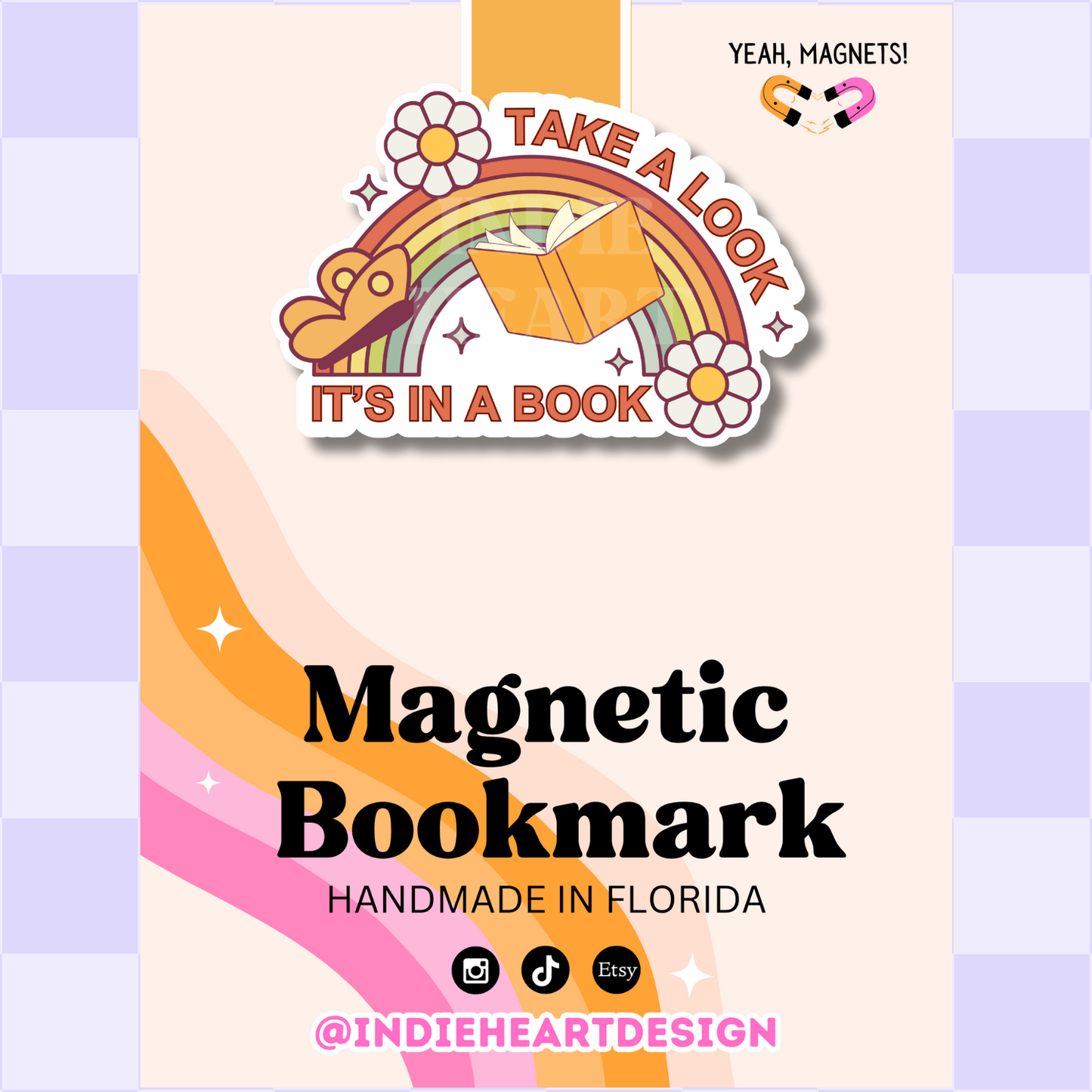Take A Look It's In A Book | Magnetic Bookmark