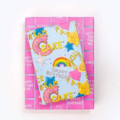 Birthday Balloons ‚Ä¢ Double-sided Eco Wrapping Paper