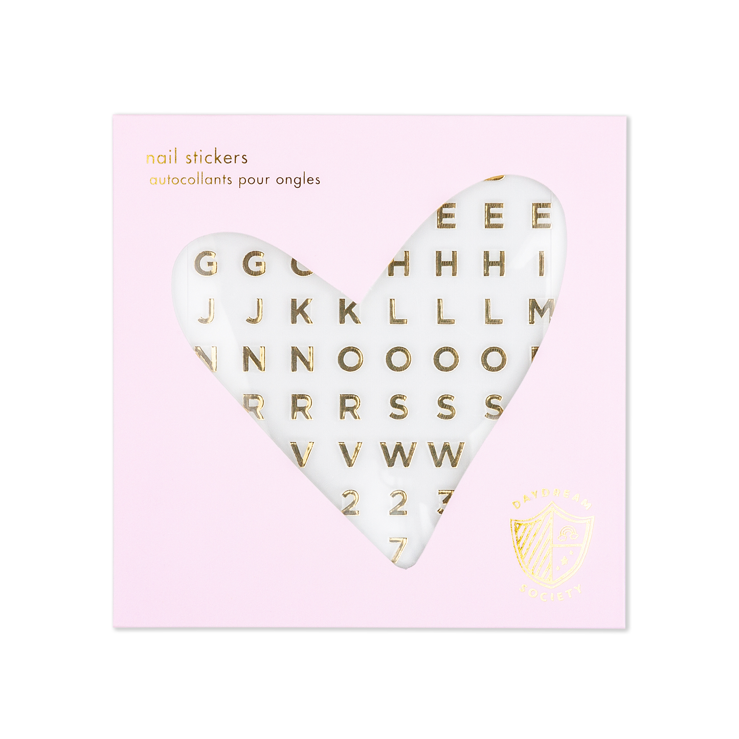 Gold Say Everything Nail Stickers - 1 Pk.