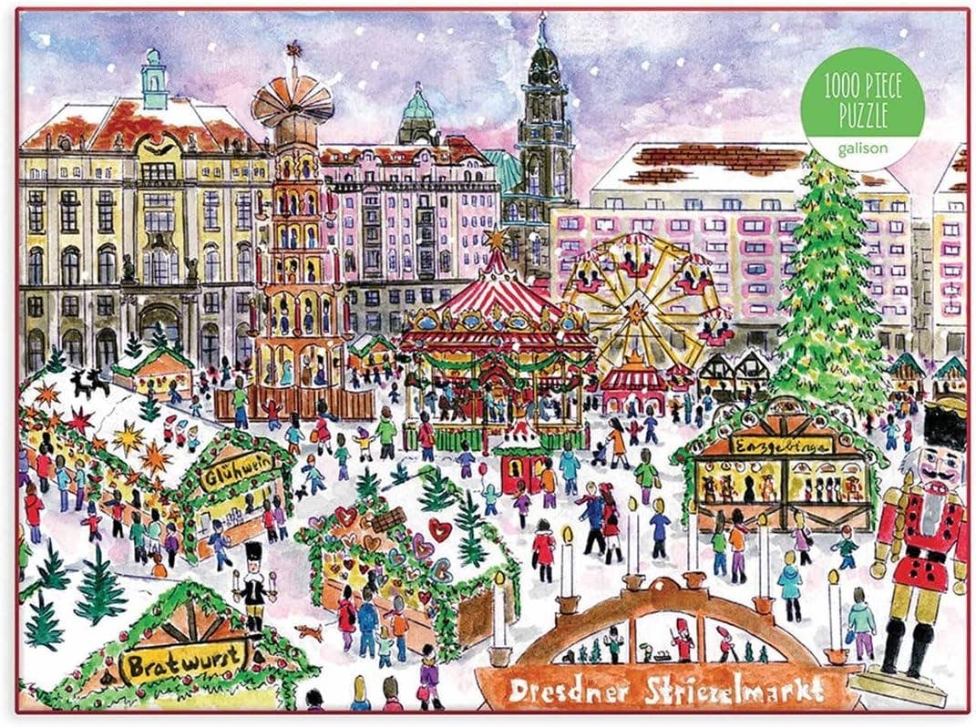 Michael Storrings Christmas Market in Dresden 1000 Piece Puzzle