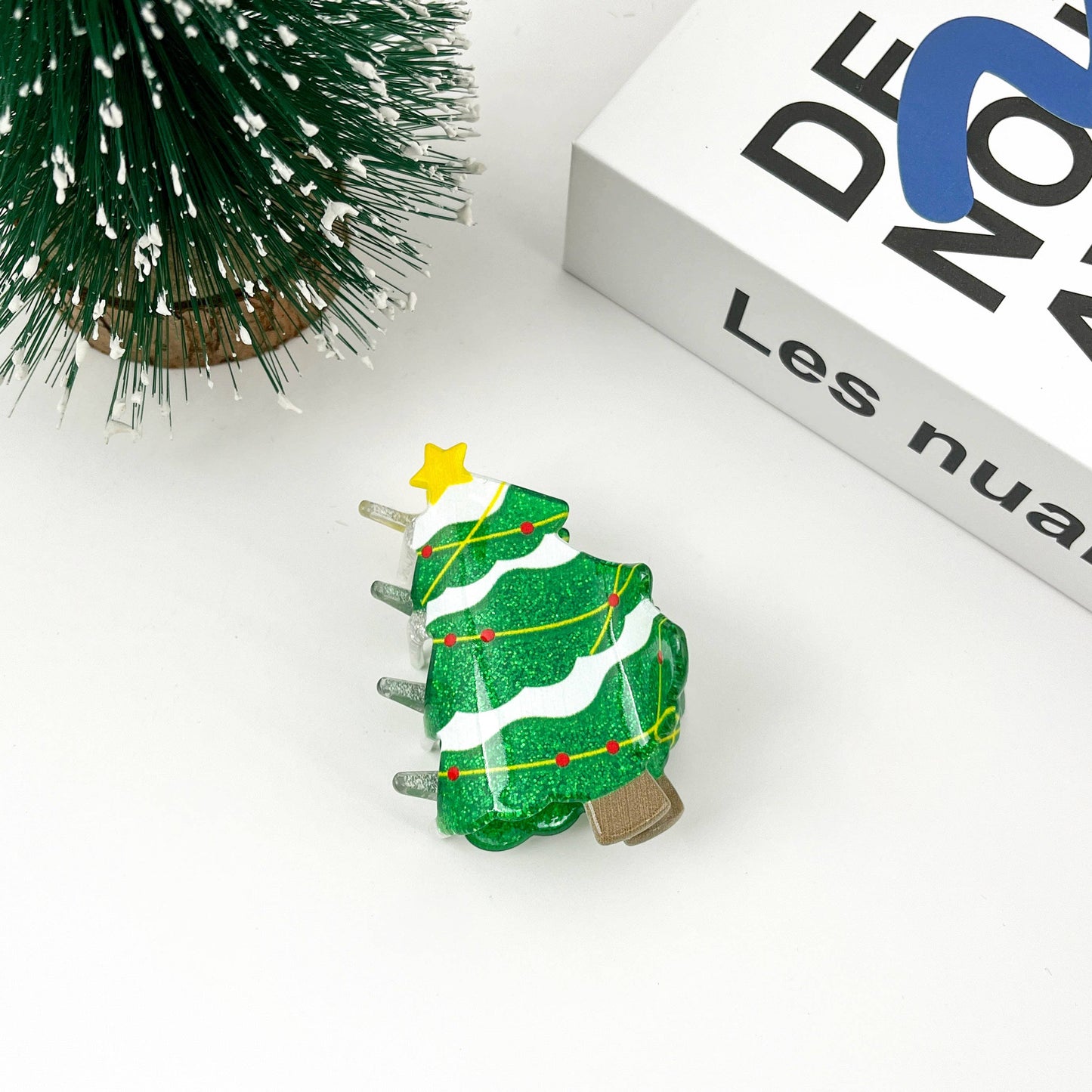 Christmas Series Claw Clip, Winter Hair Clip