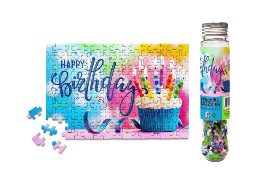 Happy Birthday Candles puzzle gift mini puzzle greeting card