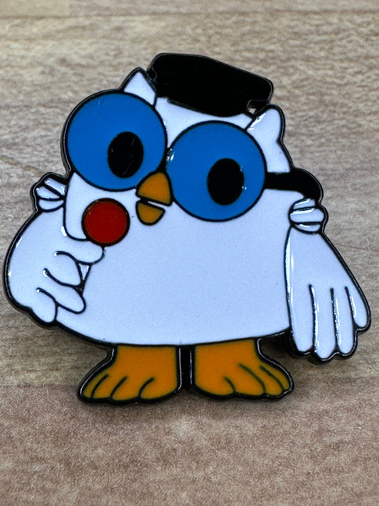 Owl with a Tootie Pop Pin - How Many Licks Does it Take?