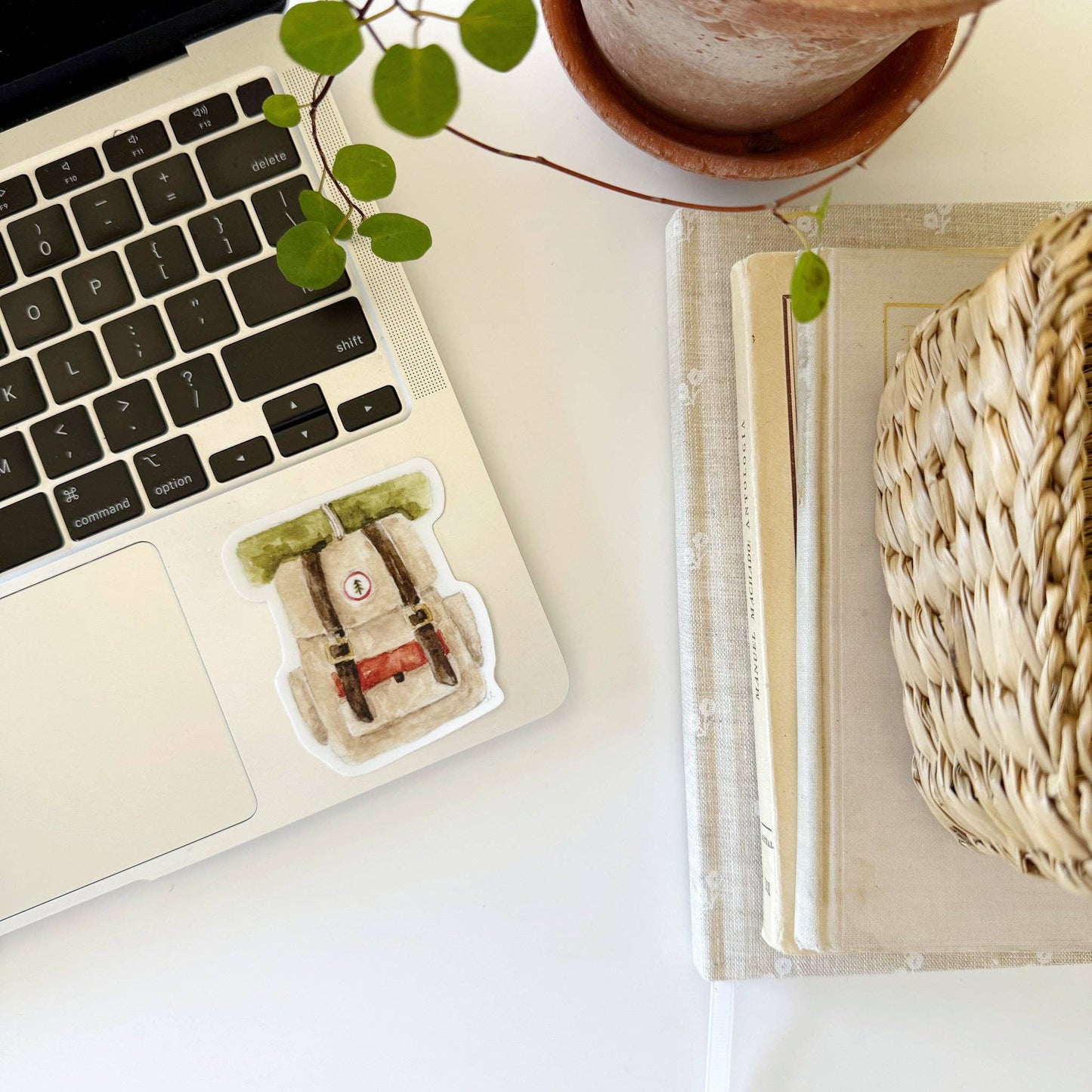 Camp backpack sticker