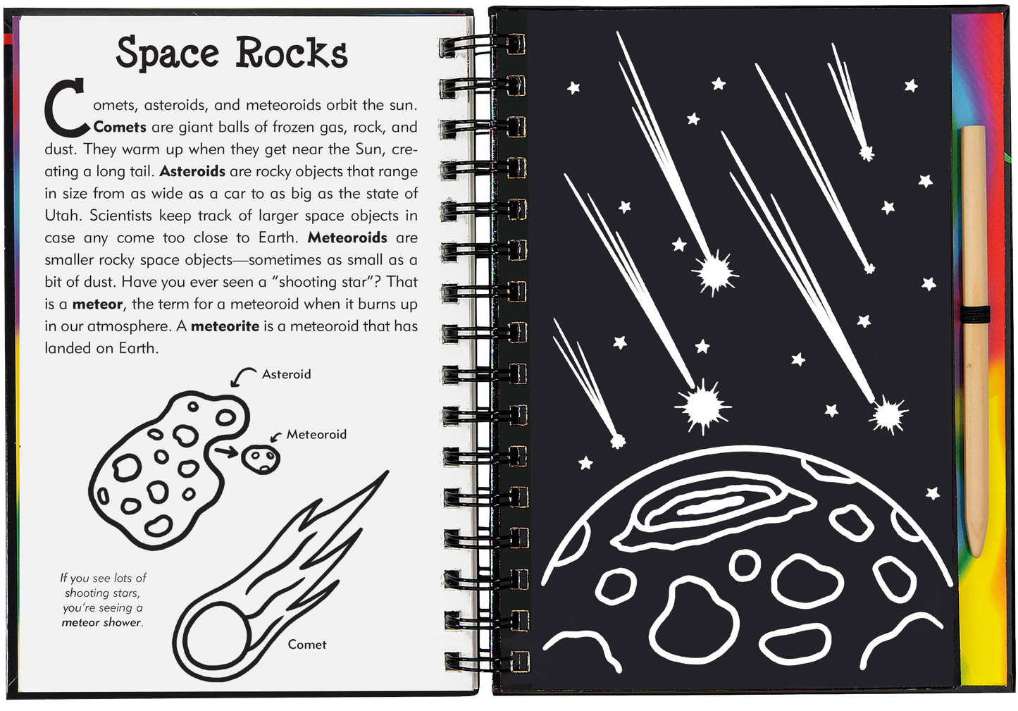 Outer Space Scratch and Sketch