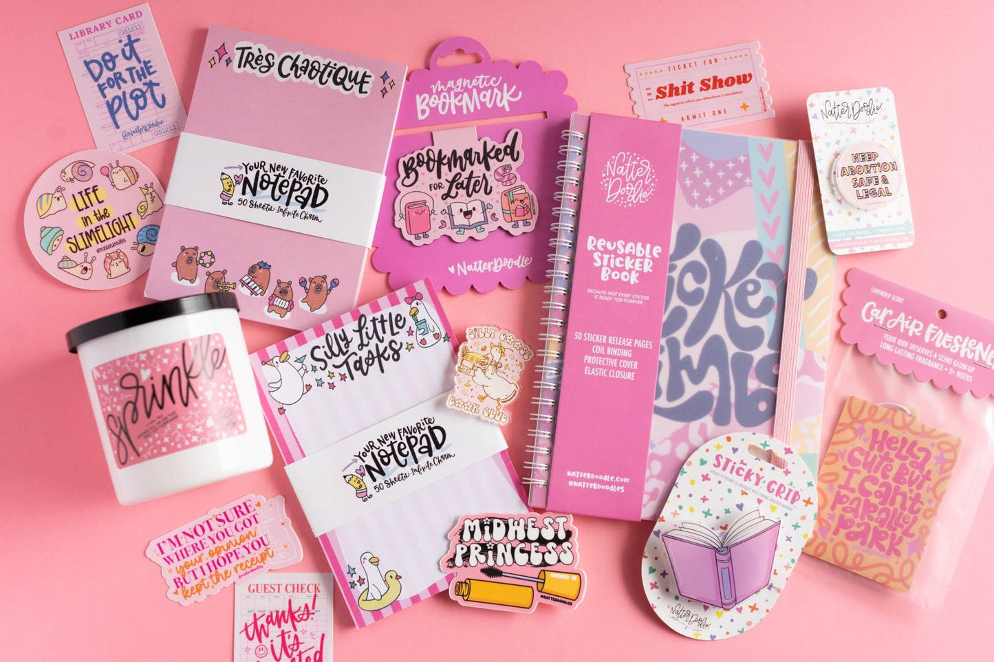 Call Me Bookish Phone Grip – Pink Book Holder for Readers