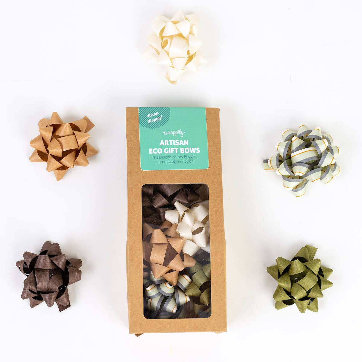 Eco Gift Bows ‚Ä¢ Artisanal Natural Cotton ‚Ä¢ Neutral Tones
