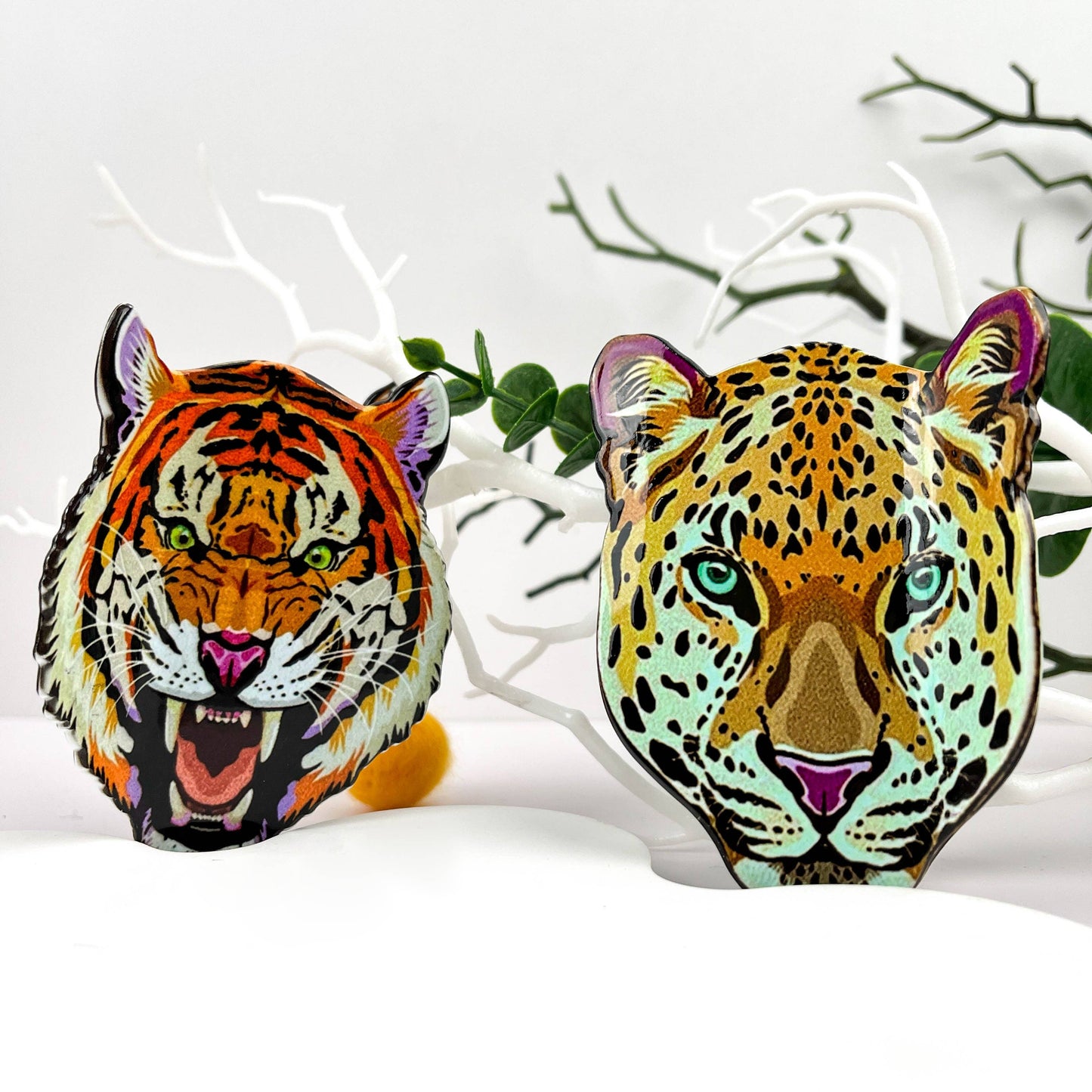 Fierce Tiger Print Hair Claw Clip