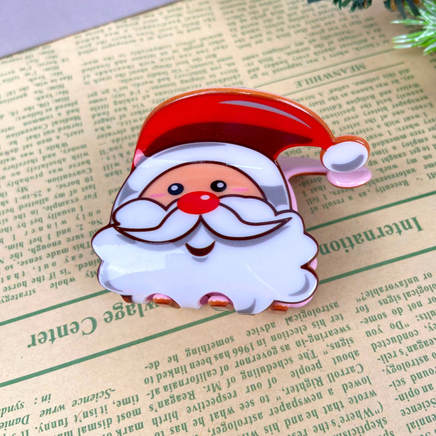 Santa Claus elk cartoon cute claw clip
