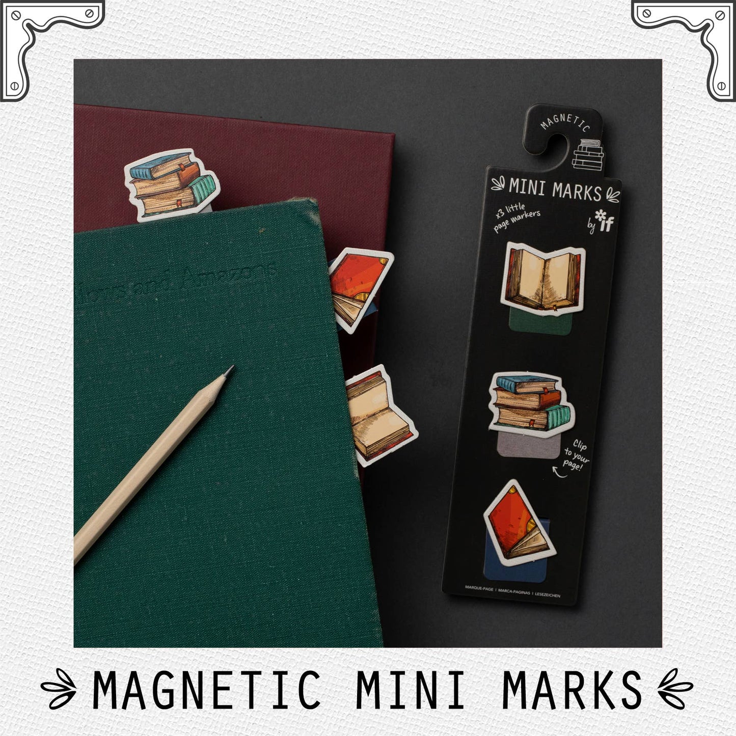 Mini-Marks Magnetic Bookmarks