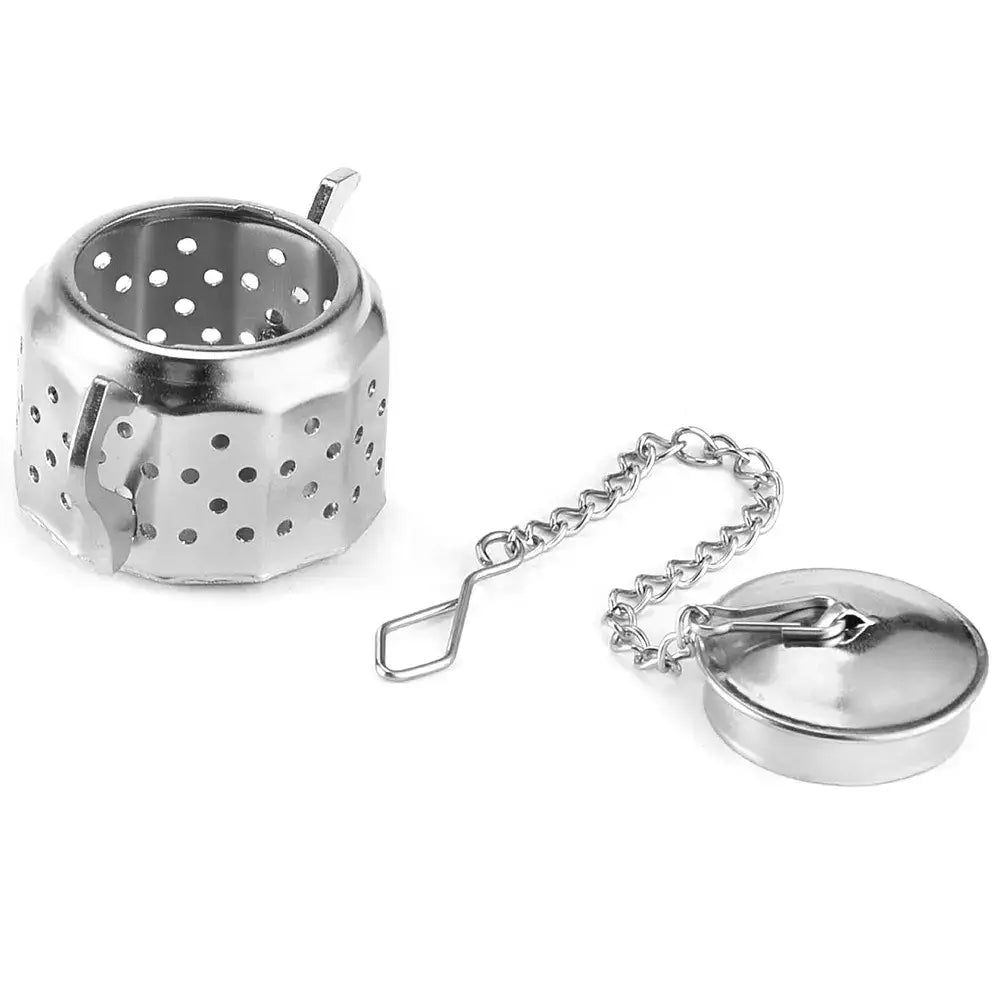 Stainless Steel Teapot Tea Infuser - 2.4", with Drip Tray