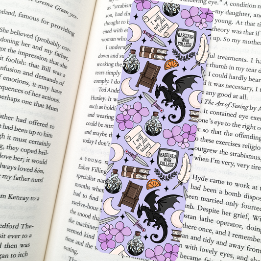 Fantasy Reader Dragon Bookmark | Soft Matte Laminated