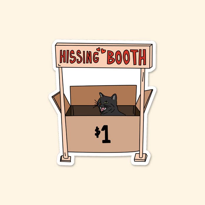 Hissing Booth Sticker