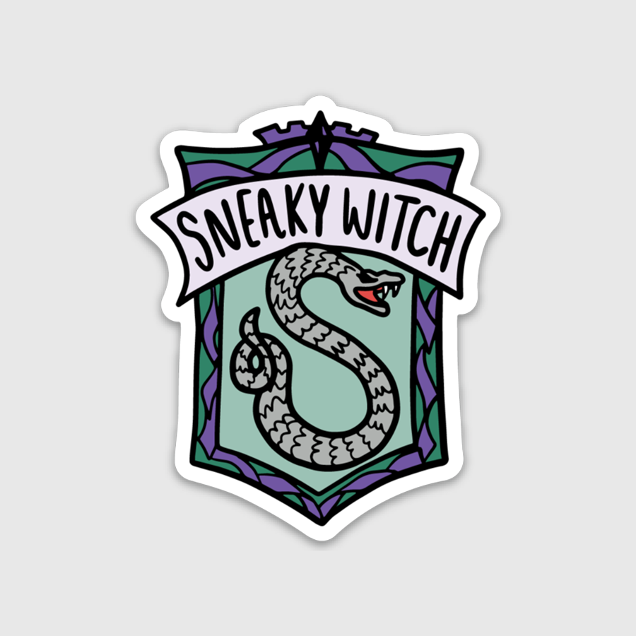 Sneaky Witch Sticker
