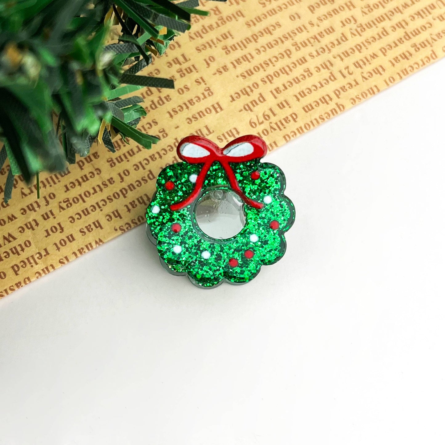 Christmas Mini Hair Claw Clips, Christmas Tree Hair Clip
