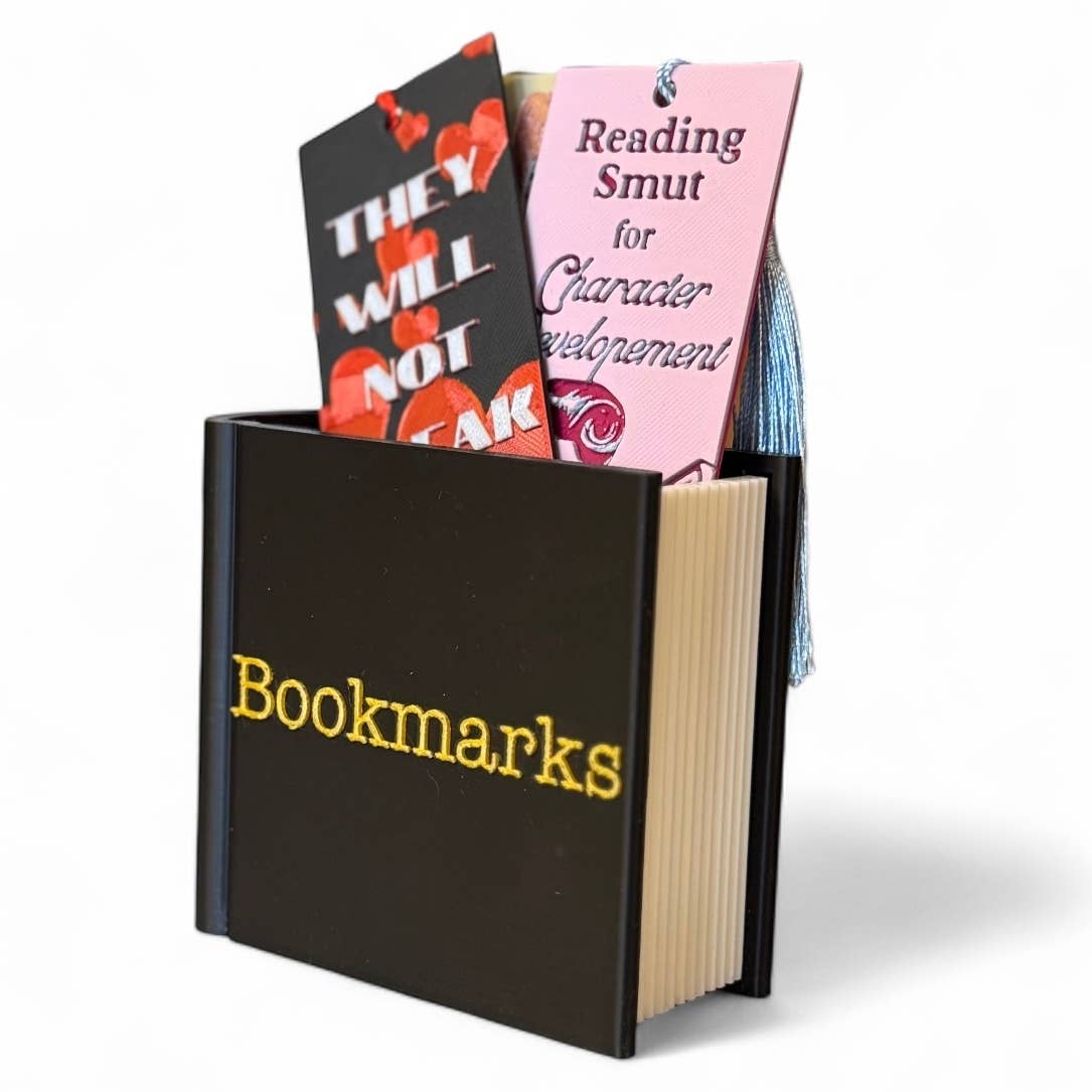 Bookmark Holder Caddy, Bookshelf Decor
